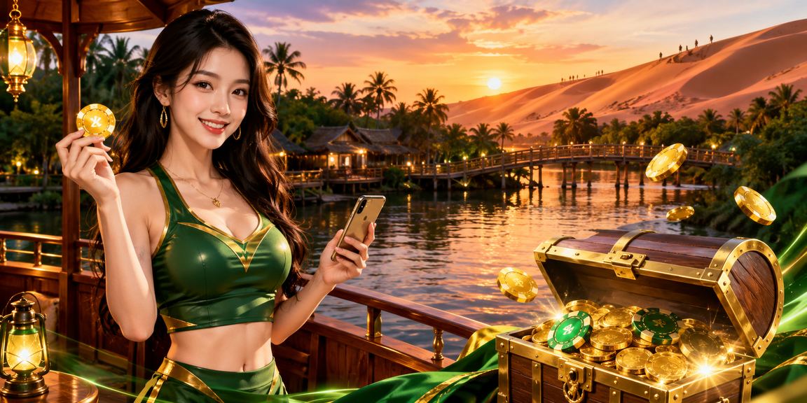 Người dùng chơi casino trên điện thoại tại bãi biển Mũi Né